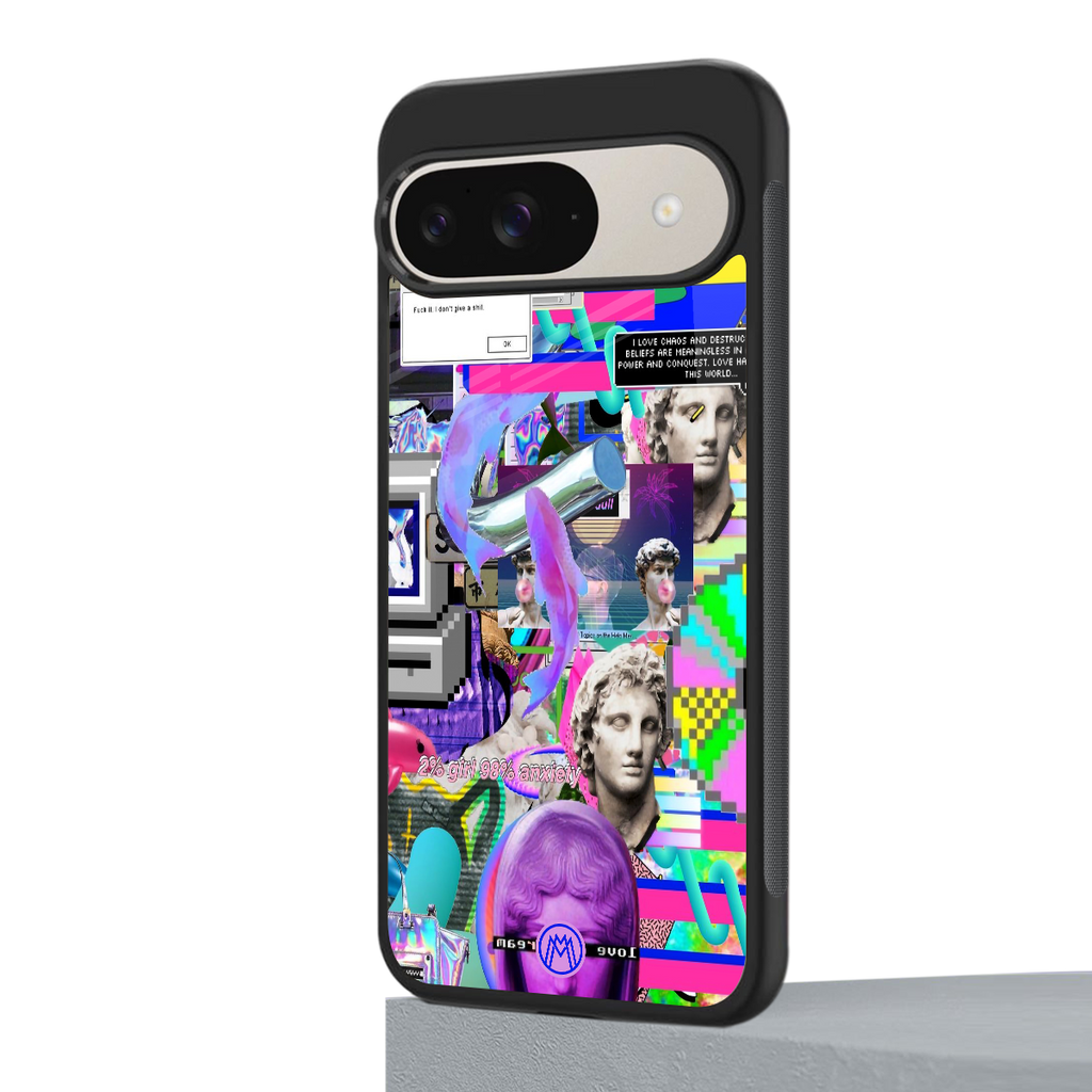 unbothered back phone cover | glass case for google pixel 9