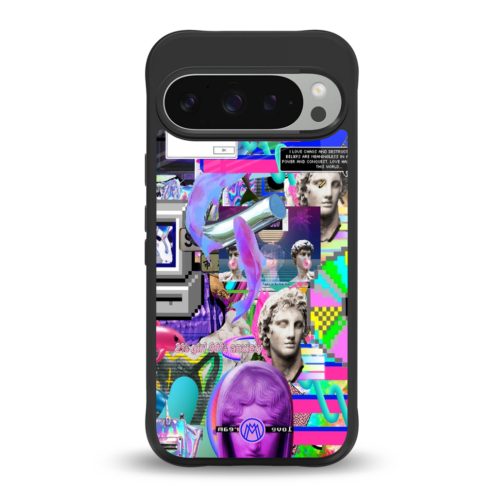 unbothered back phone cover | glass case for google pixel 9 pro