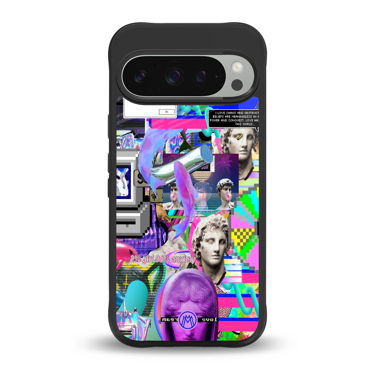 unbothered back phone cover | glass case for google pixel 9 pro xl