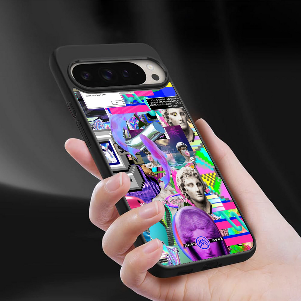 unbothered back phone cover | glass case for google pixel 9 pro xl