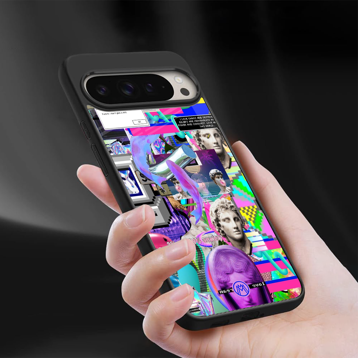 unbothered back phone cover | glass case for google pixel 9 pro xl