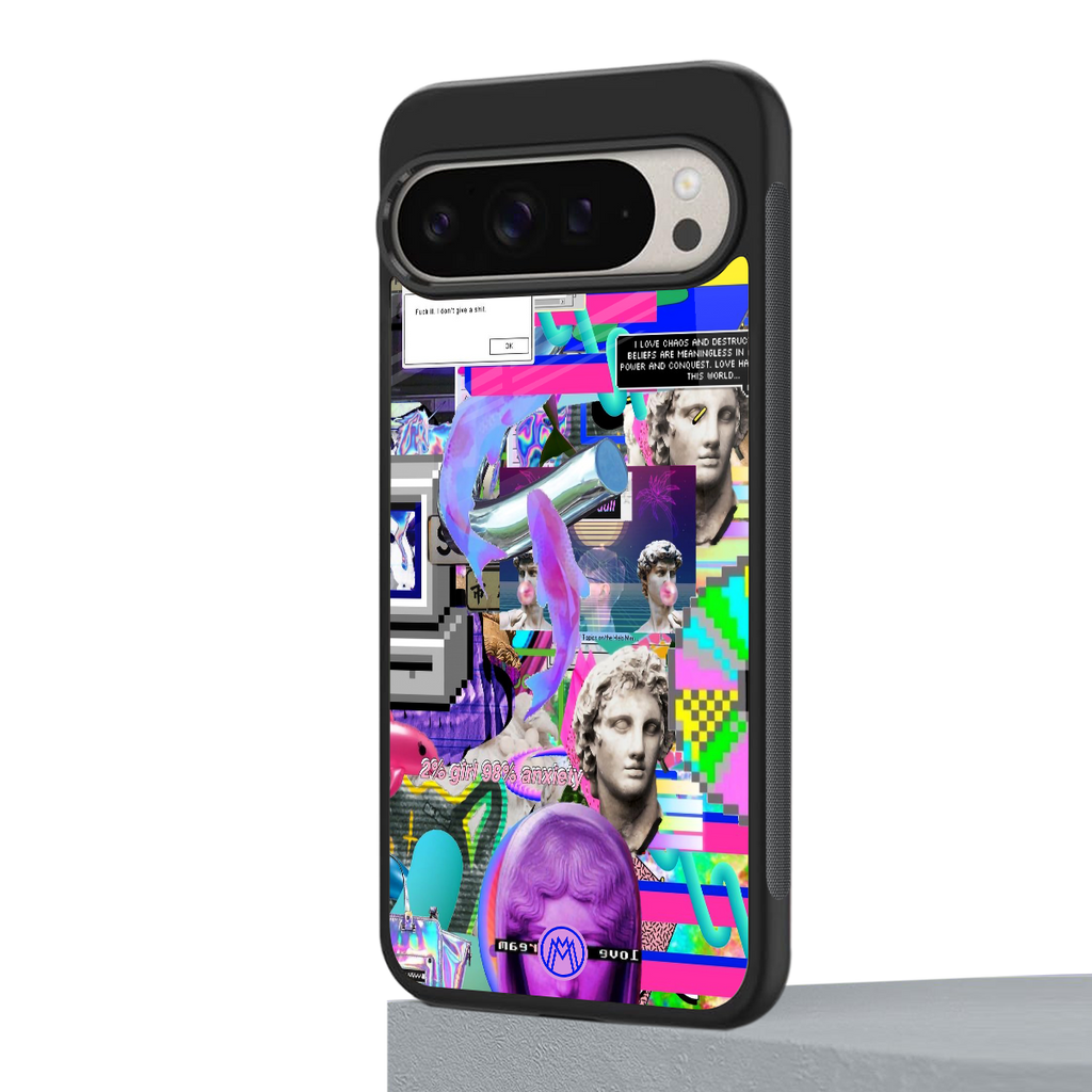 unbothered back phone cover | glass case for google pixel 9 pro xl