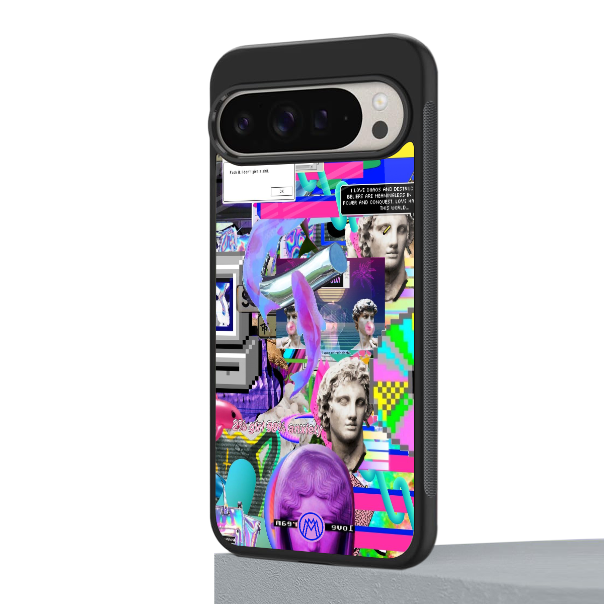 unbothered back phone cover | glass case for google pixel 9 pro xl