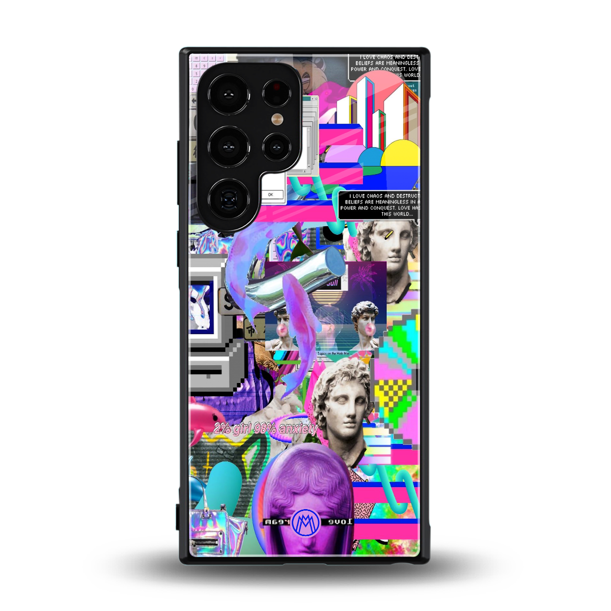 unbothered back phone cover | glass case for samsung galaxy s24 ultra