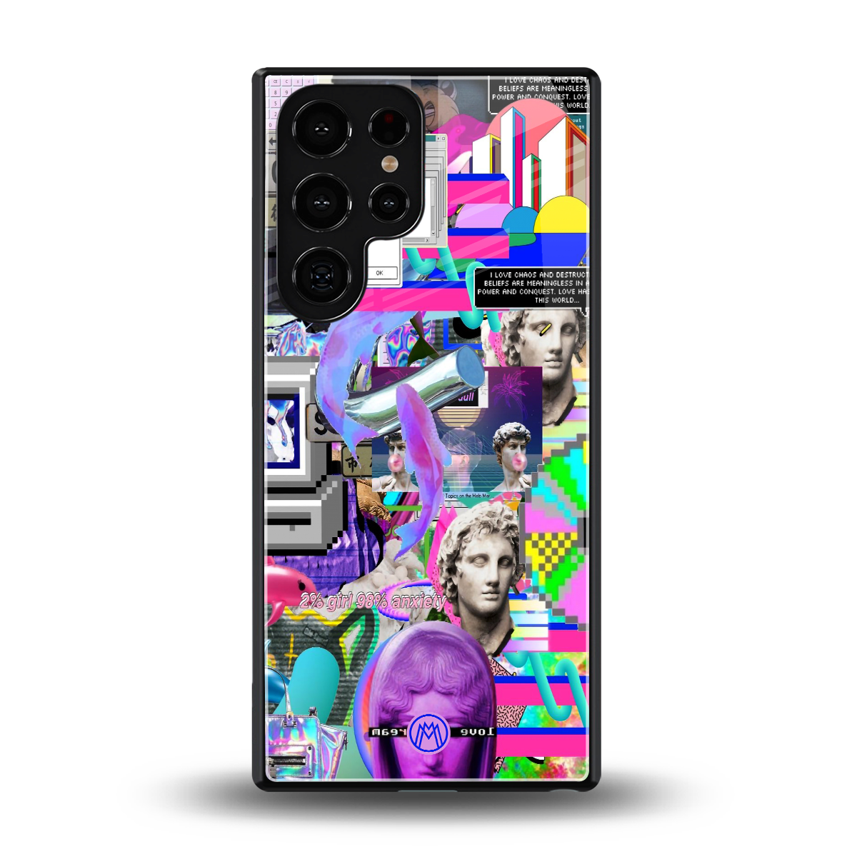 unbothered back phone cover | glass case for samsung galaxy s25 ultra