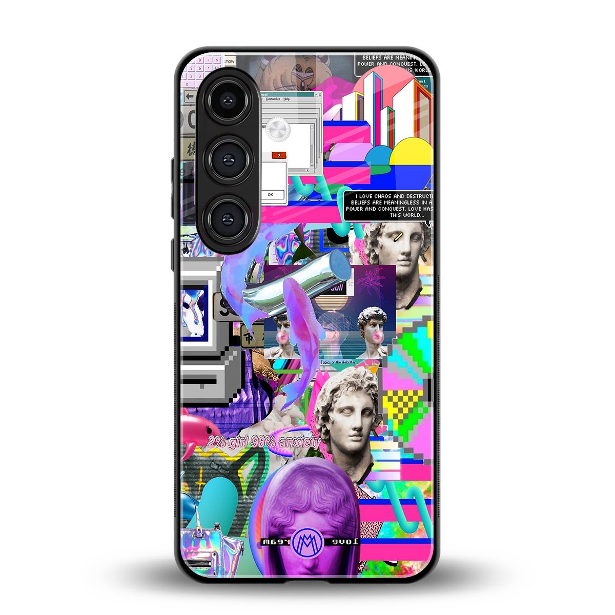 unbothered back phone cover | glass case for samsung galaxy s24 plus