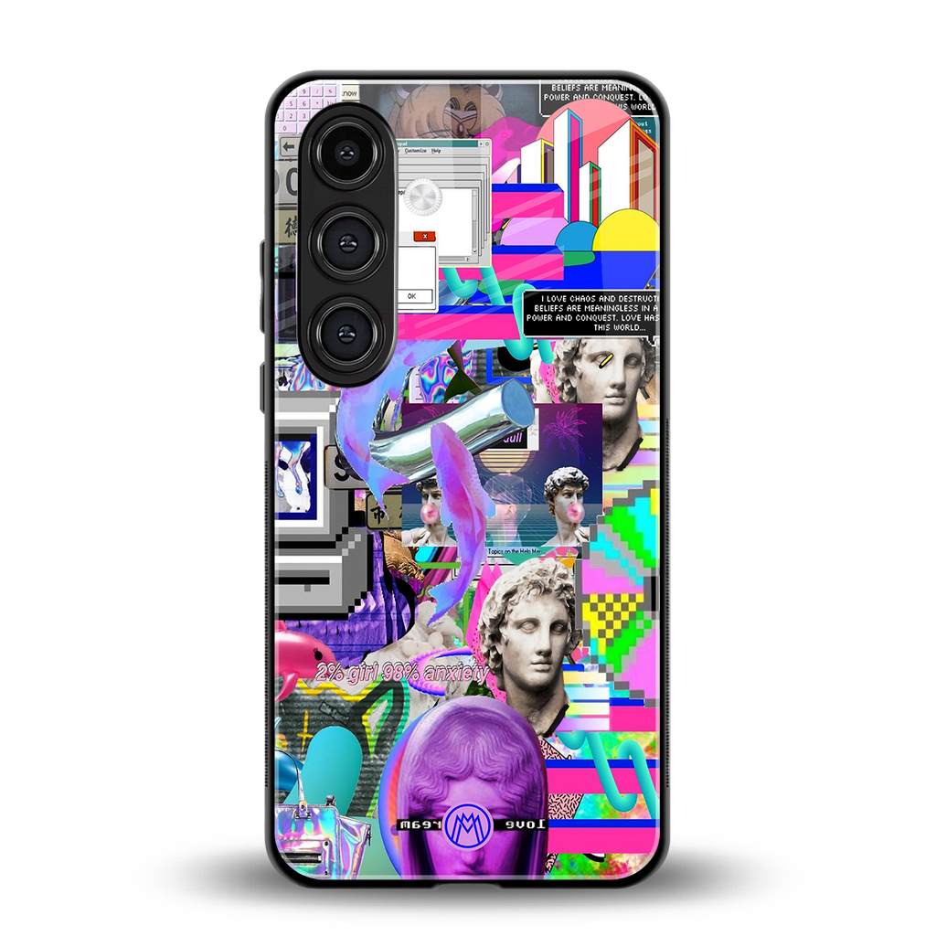 unbothered back phone cover | glass case for samsung galaxy s23 plus