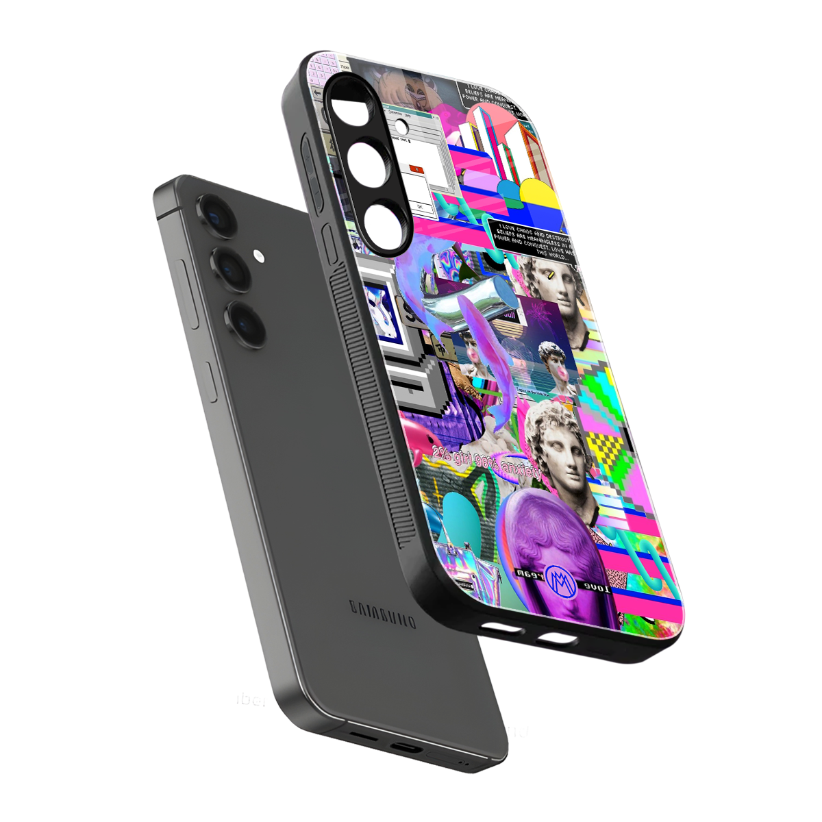 unbothered back phone cover | glass case for samsung galaxy s24 plus