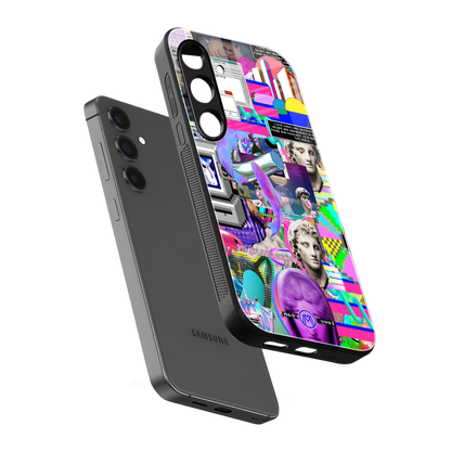 unbothered back phone cover | glass case for samsung galaxy s24 plus