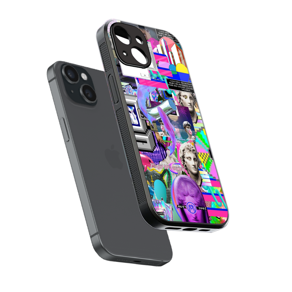 unbothered back phone cover | glass case for iphone 15