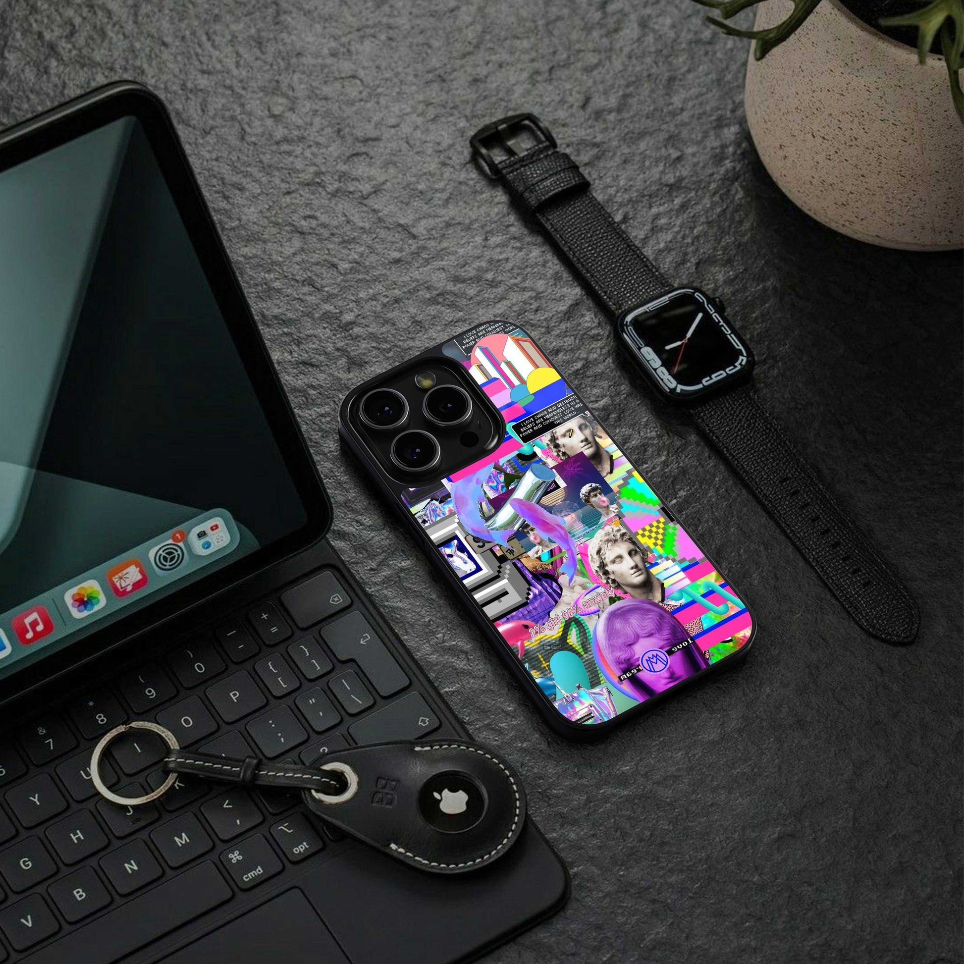 unbothered back phone cover | glass case for iphone 13 pro max