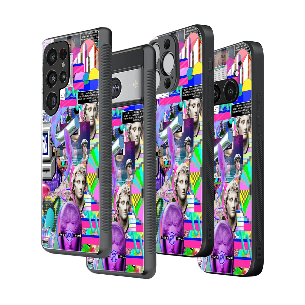 Stylish Glass Back Case for All Smartphones – iPhone, Samsung, OnePlus, Pixel, Redmi, Oppo, Vivo, Motorola