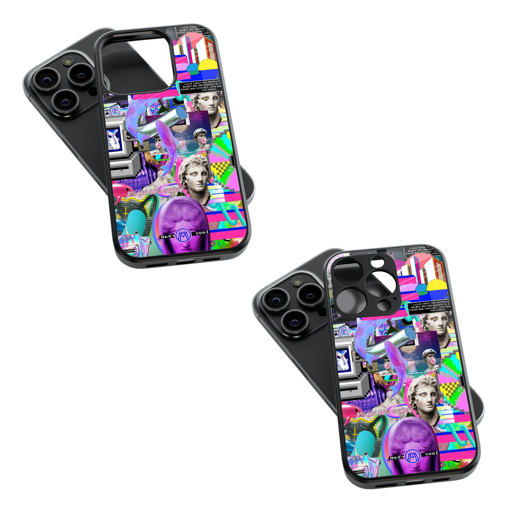 Trendy Glass Back Mobile Case for iPhone, Samsung, Redmi, OnePlus, Google Pixel, Motorola