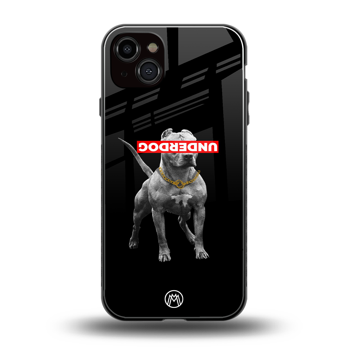 underdog back phone cover | glass case for iphone 14 plus