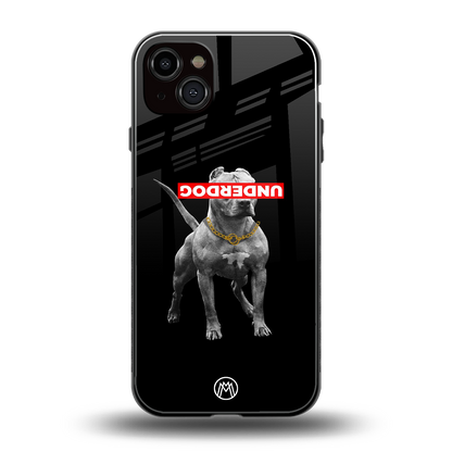 underdog back phone cover | glass case for iphone 14 plus
