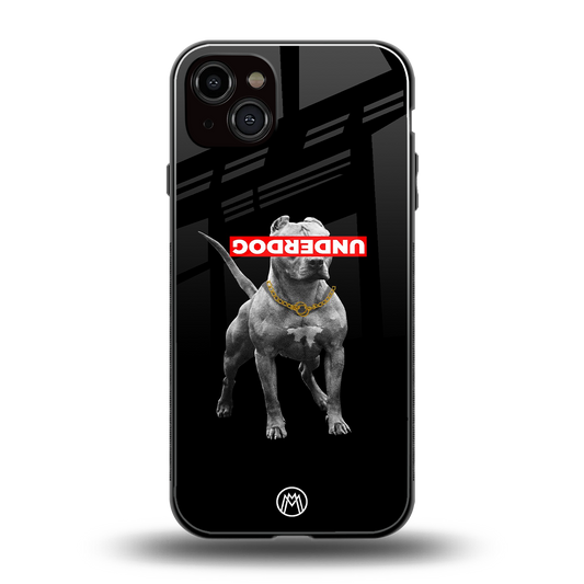 underdog back phone cover | glass case for iphone 14 plus