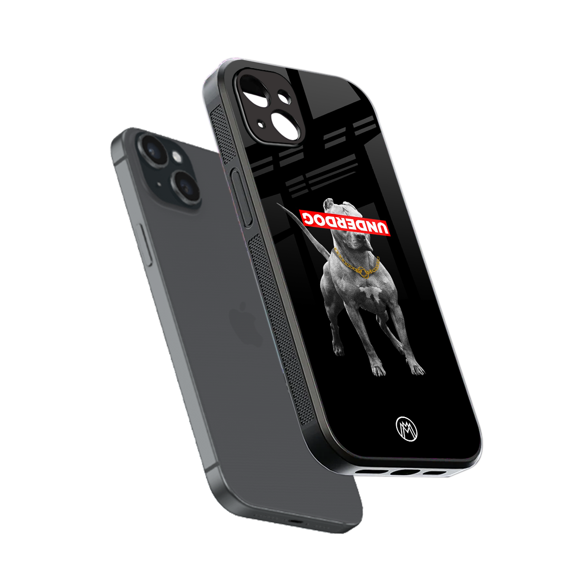 underdog back phone cover | glass case for iphone 15 plus