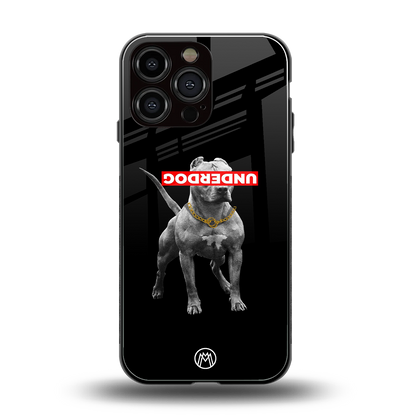 underdog back phone cover | glass case for iphone 14 pro max
