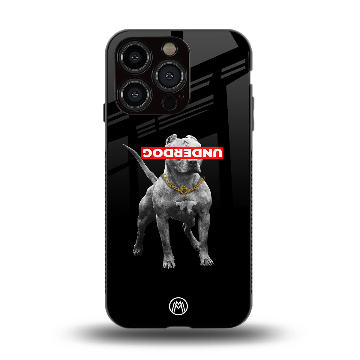 underdog back phone cover | glass case for iphone 15 pro