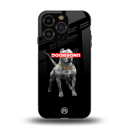 underdog back phone cover | glass case for iphone 15 pro