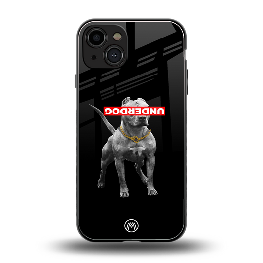 underdog back phone cover | glass case for iphone 15