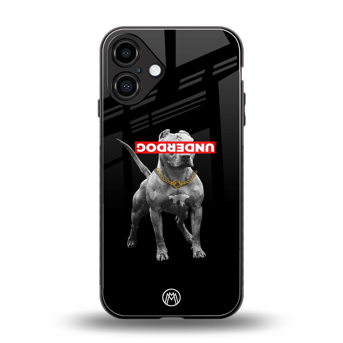 underdog back phone cover | glass case for iphone 16 plus