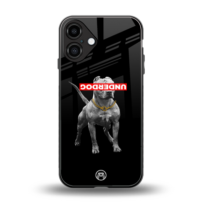 underdog back phone cover | glass case for iphone 16 plus