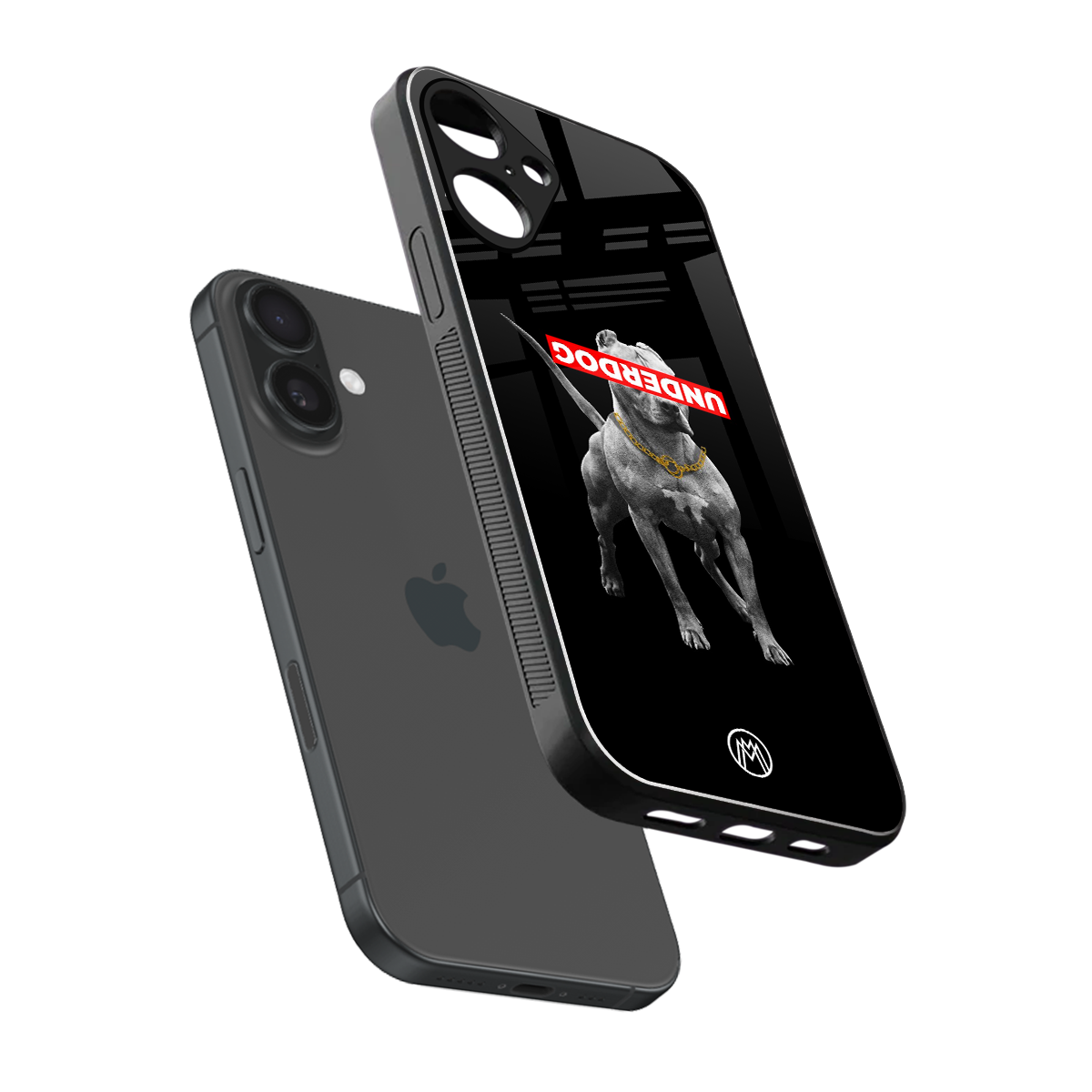 underdog back phone cover | glass case for iphone 16 plus