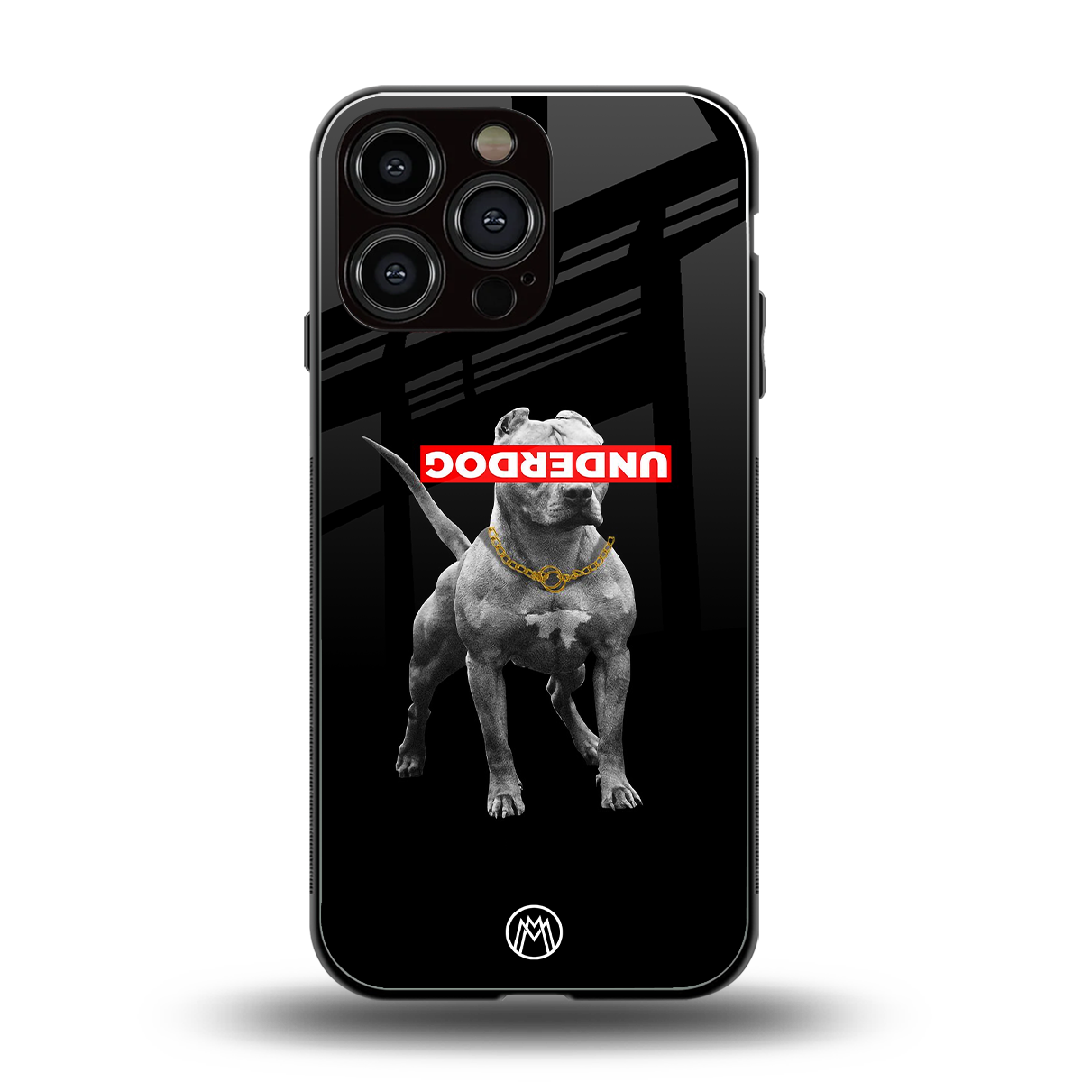 underdog back phone cover | glass case for iphone 16 pro max