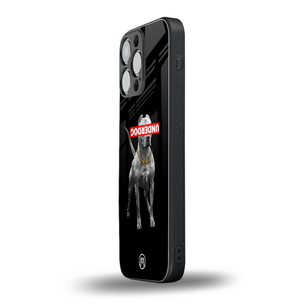 underdog back phone cover | glass case for iphone 16 pro max