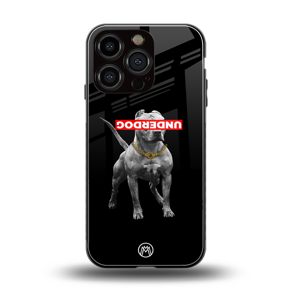 underdog back phone cover | glass case for iphone 16 pro