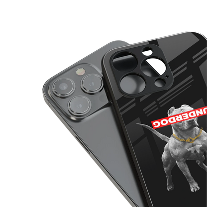 underdog back phone cover | glass case for iphone 14 pro