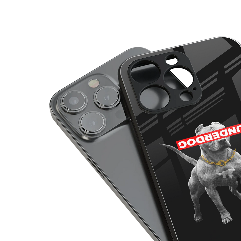 underdog back phone cover | glass case for iphone 16 pro