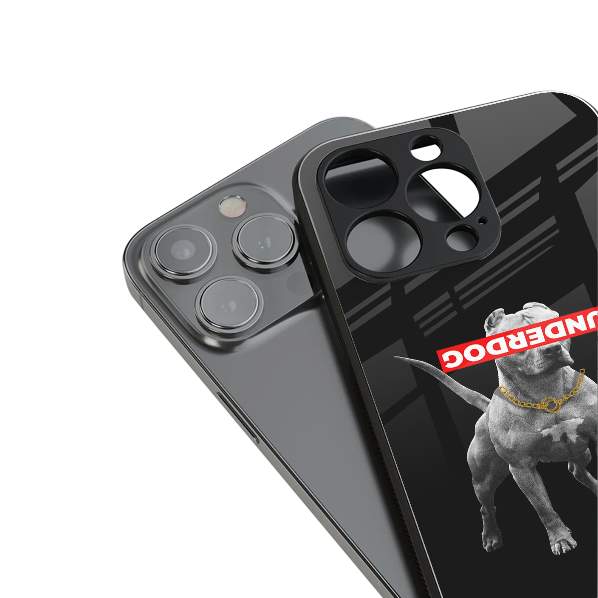 underdog back phone cover | glass case for iphone 15 plus