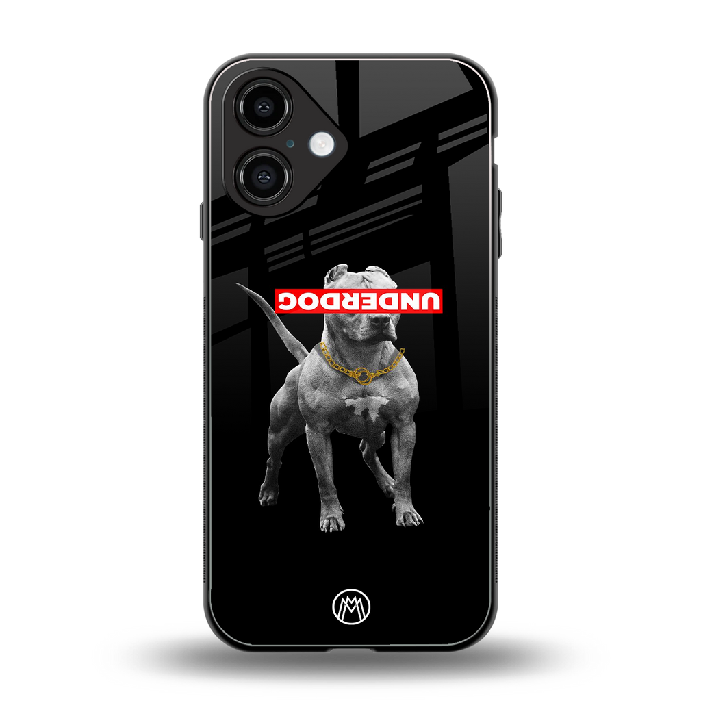 underdog back phone cover | glass case for iphone 16