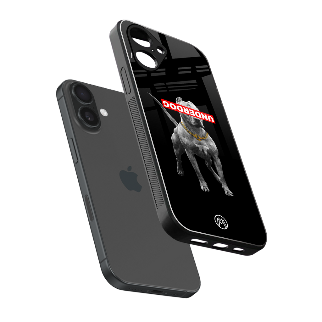 underdog back phone cover | glass case for iphone 16