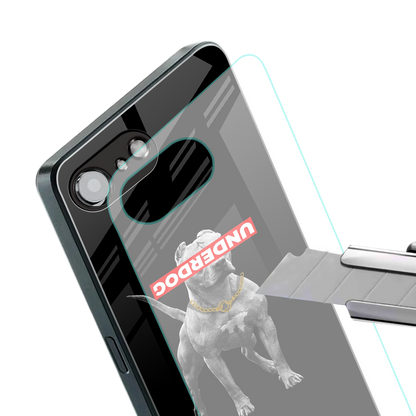 underdog back phone cover | glass case for iphone 16e