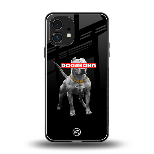 underdog back phone cover | glass case for nothing phone 1