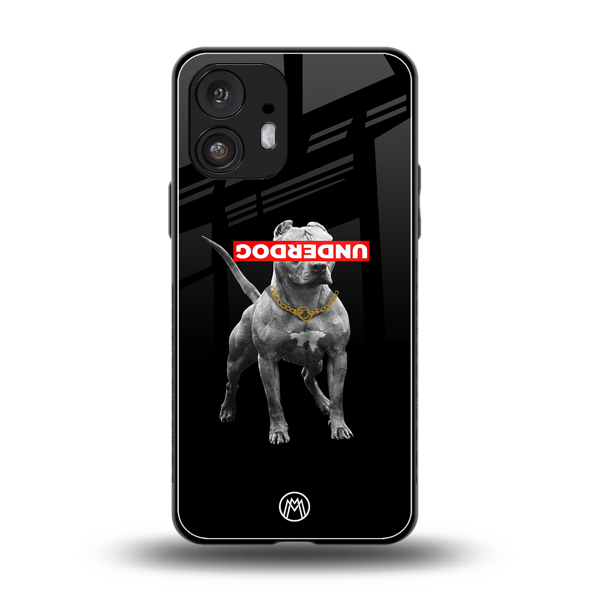 underdog back phone cover | glass case for nothing phone 2