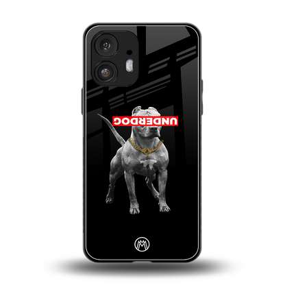 underdog back phone cover | glass case for nothing phone 2