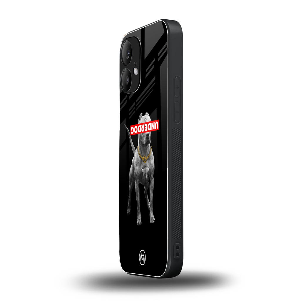 underdog back phone cover | glass case for nothing phone 2