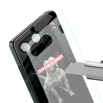 underdog back phone cover | glass case for oneplus nord 4