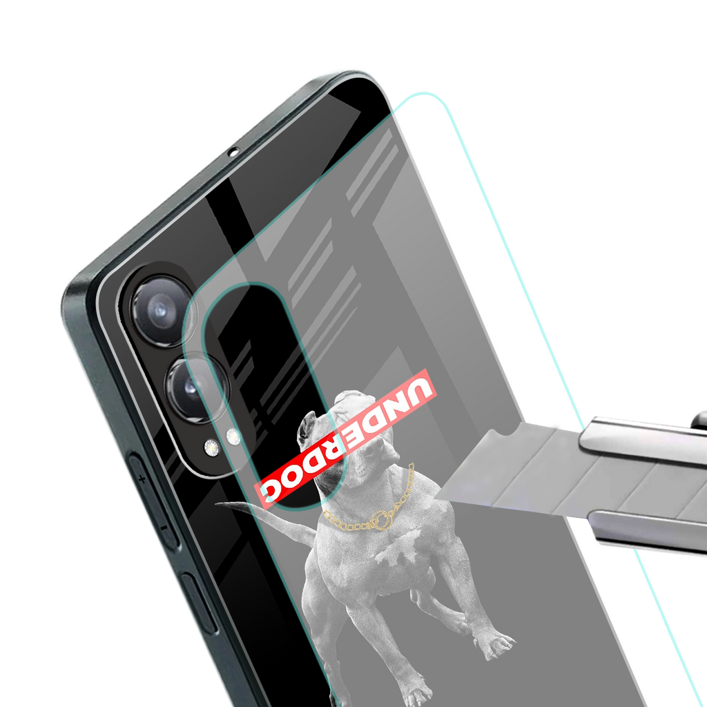 underdog back phone cover | glass case for oneplus nord ce 4 lite
