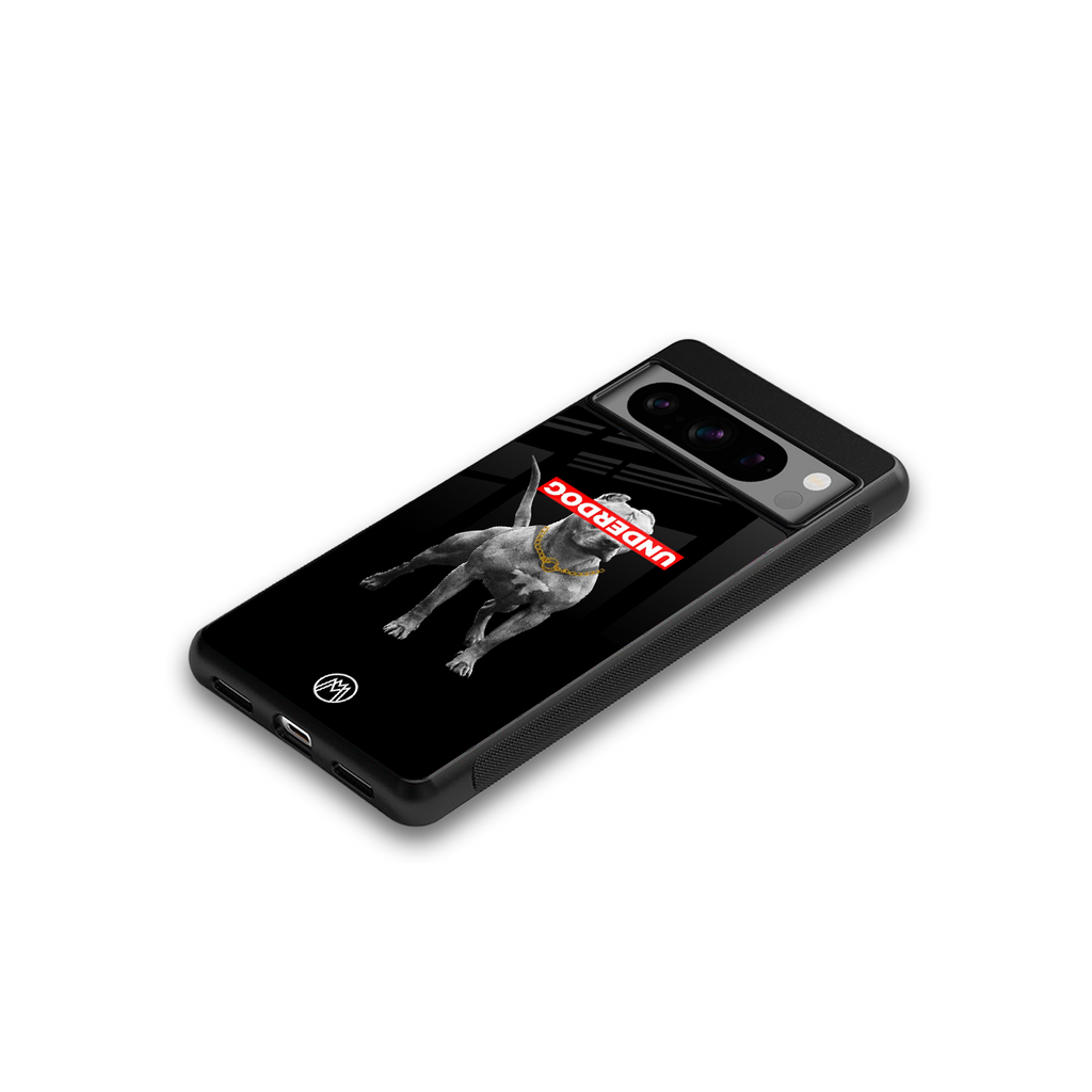 underdog back phone cover | glass case for google pixel 8 pro