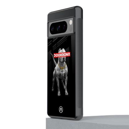 underdog back phone cover | glass case for google pixel 8 pro