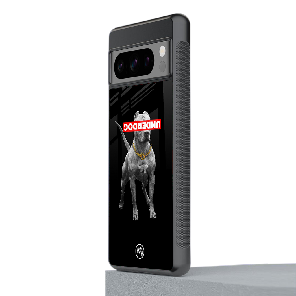 underdog back phone cover | glass case for google pixel 8 pro