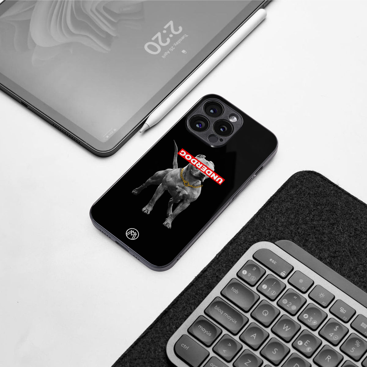 underdog back phone cover | glass case for iphone 16 pro