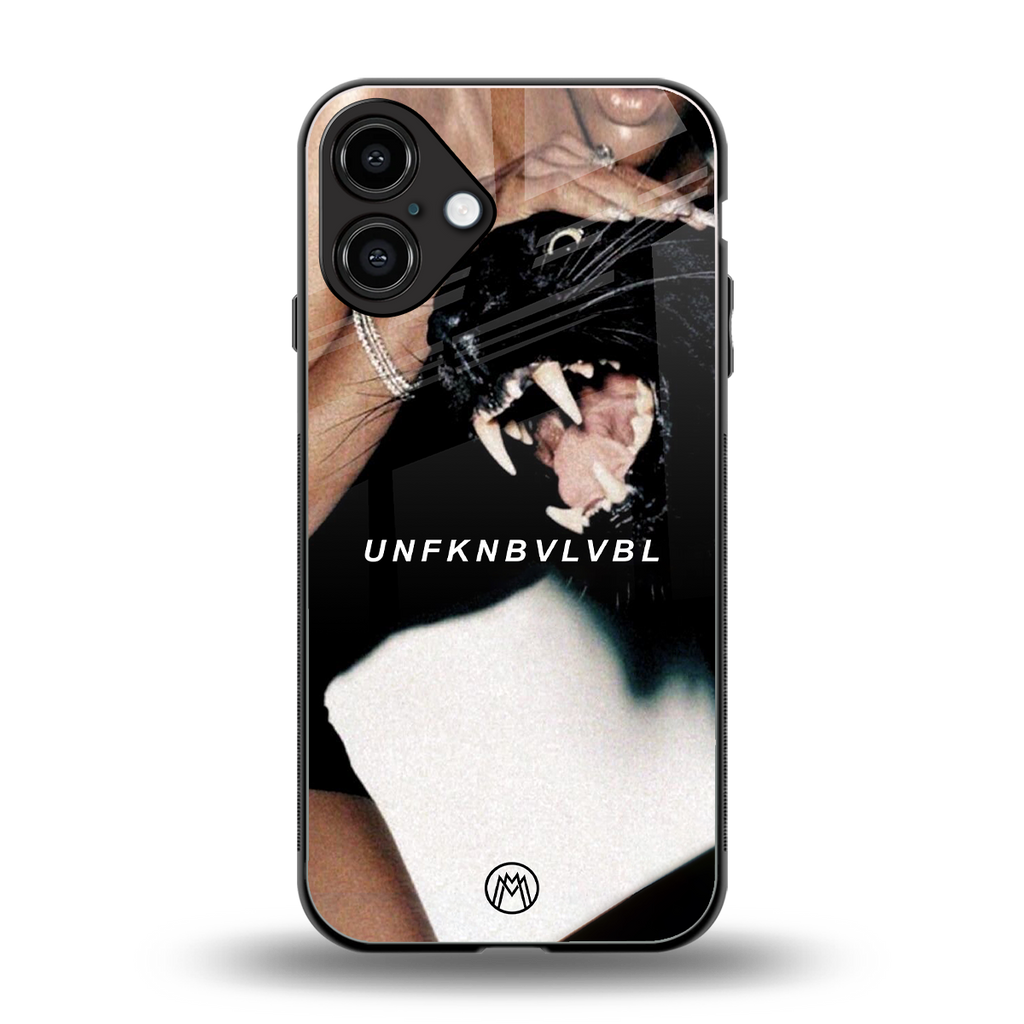 unfknbvlvbl back phone cover | glass case for iphone 16 plus