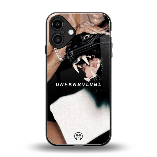 unfknbvlvbl back phone cover | glass case for iphone 16 plus