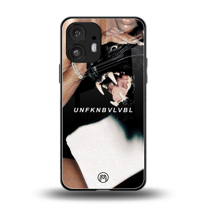 unfknbvlvbl back phone cover | glass case for nothing phone 2